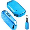 Baisirui Cover Chiave, Guscio Chiavi Compatibile con Kia Sportage Stinger GT Sorento NIRO Ceed Forte Soul, Custodie Chiavi Auto Telecomando Copri Chiavi (blu)