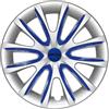 Farad Copricerchi universali Bicolor 15 Pollici Silver/Darkblue