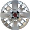 Rixto Kit di 4 copricerchi adattabili - per FIAT PANDA modello 2012 - diametro 14 - non originali