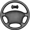 Shining wheat Coprivolante cucito a mano in pelle sintetica per Toyota Land Cruiser/Prado 120/Land Cruiser 2003-2007 4Runner 2009 Hilux 2009-2011 e Tacoma 2005-2011 filo nero