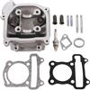 GOOFIT 47mm valvola a Testa Cilindro Grande Diametro con Guarnizione Sostituzione per Gy6 80cc ATV Go Kart Scooter a Quattro Ruote