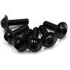 A ABSOPRO Bullone Vite Moto Esagono Licenza Piastra Bulloni Viti M6X20mm Nero (Set 6)