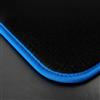 QUEMAR Tappetini Auto per Alfa Romeo 159, Bordo Blu, Ricami 4 | 2005-2011 / Kit Tappeti Moquette e Gomma su Misura / Set 2 Anteriori + 2 Posteriori / Ricami e Colori Personalizzati