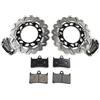 Konerstone Arashi Kit dischi e pastiglie per freni anteriori per Ya.ma.ha XP T-MAX 500 2008-2011 Accessori di ricambio Nero 2009 2010
