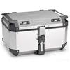 Generico BAULETTO VALIGIA KAPPA KFR580A K'FORCE MONOKEY UNIVERSALE 58 LITRI ALLUMINIO ARGENTO