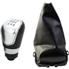 Viviance Pomello del Cambio 5/6 Velocità con Cuffia compatibile con Ford Fiesta 2008 2009 2010 2011 2012-5 Velocità