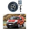 D'ANGELO 1988 Kit Ruotino di Scorta 15 compatibile con Fiat Fiorino/Qubo con Cric, Chiave e Sacca