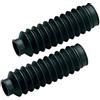 MES Coppia soffietti per forcelle ammortizzate made in italy prodotto universale di protezione in gomma manicotto parapolvere Lunghezza 180 mm Diametro 28/30 mm NERO