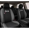 Auto Accessori Lupex | Coprisedili Auto Compatibili con Focus dal 2011 a oggi, Colore Nero Grigio Scuro, Made In Italy, Tessuto Policotone, Fodere Sedili Anteriori e Posteriori
