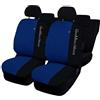 Lupex Shop Copri-sedili Auto Compatibili Panda Seconda Serie (mod.169) Versione 60e40 | Blu Royal | Set Copri-Sedile Anteriori e Posteriori | Logo Ricamato | Airbag Compatibile | Accessori Auto