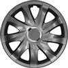 NRM Copricerchi Universali Drift Graphite 15, Set 4 Pezzi
