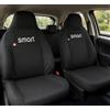 Auto Accessori Lupex - Coprisedili Auto Compatibili per Smart ForFour seconda serie, colore nero nero, Made in Italy, poggiatesta incluso, Set Copri sedili Anteriori e Posteriori
