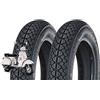 Union EGC10DMU Coppia Pneumatici 100/90-10 per Scooter Piaggio Vespa VESPONE Ape 61L GOMME COPERTONI Disegno M I C H E L I N