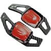 ZSQGHGH Rifiniture interne per auto 2 Pezzi Di Cambio Automatico ABS Per Auto Palette Del Cambio Al Volante Accessori Per VW Per Golf 8 Per Tiguan Per PASSAT Per Touareg Per Tharu(Nero)