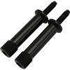 Generico 2 bulloni for la rimozione del cuscino del sedile della motocicletta, senza attrezzi, for Triumph Thruxton Bonneville Scrambler T100(Black)