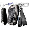 Jinhon - Custodia per chiave auto, compatibile con BMW 2025 2024 X3 G45 X1 iX1 U11 X2 iX2 U10 1er F70 X7 G07 5er G60 G61 2023, custodia per portachiavi, accessorio con custodia in metallo, cover per