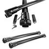 CHROMEMASTER AGURI Prestige II | Compatibile con Audi A4 Allroad 2015-2023 | Portapacchi, barre portatutto | Per trasportare una scatola da tetto, un portabagagli per biciclette, una scala | Alluminio