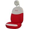 Italfodere - Coppia Coprisedili Anteriori Compatibili con Fiat 500 dal 2007 in Poi - Rosso/Panna - Cotone Accoppiato - Fatti a Mano - Eleganti e Resistenti - Accessori Auto Interno - Made in Italy