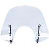 TaTonCycle Moto Scooter Sport Bike Parabrezza Flusso d'aria Deflettore del vento Visiera anteriore adatto per Vespa LX 50 125 150 LX50 LX125 LX150 GT200 GTS250 300 Tutto l'anno (Grigio Fumé)