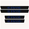 Generic Auto Porta Davanzale Protettore Fibra Di Carbonio Soglia Adesivi 4pcs Per Honda Civic Anti-graffio Soglia Guardia Strisce Interno Facile Installare Ingresso Protezioni Accessori (Blu)