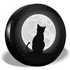 934 Gatto Nero Copri Ruota di Scorta Antipolvere Copertura della Gomma Carino Copriruota per Auto Universale per Car Truck SUV 14Inch