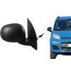 RICAMBYCAR Specchio Retrovisore destro meccanico Nero (SENZA SONDA) Compatibile con Fiat Panda (319) dal 2012 in poi (guarda foto dell'auto) (destro)