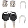 CHEOTIME Set di blocco a scatola superiore a motocicletta Cheotime, tasti spina del core del cilindro di blocco top di blocco per 25L 32L 36L 40L 45L 50L 55L 60L 65L 80L 85L 100L
