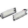 HMGWLCGH Luce Targa Per Fiat Per Grande Per Punto Per Van 199 188 188AX 1999-2020 2 Pezzi Numero Auto Targa Luce Lampada Accessori Luce Targa Auto