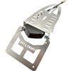 Generico Portatarga Universale Pieghevole Adattabile su qualsiasi 50 CC Fantic Beta HM Valenti Honda Moto Enduro Motard con Faretto Led Nero