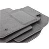 Wielganizator Tappetini per auto in velour grigio cenere, adatti per Mercedes CLK W208 (1997-2003) Tappetini per auto in grigio, con elementi di fissaggio, set di 4 pezzi su misura