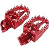 LAPPGNGFYA Poggiapiedi Per Moto Per BETA RR 2T 4T Per X Trainer 250/300 Per Motard 400-450-525 Pedane Poggiapiedi Pedane Antiscivolo Pedali Off-road Pedaline(Rosso)
