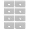 TKSE Deflettore del Vento Clip, Universal Car Wind Rain Deflettore Canale di Fissaggio in Acciaio Inox Clip di Fissaggio Set Pioggia Sopracciglio Clip Accessori Auto(8pcs)
