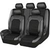 GFFLH Auto Set Coprisedili per Dacia Duster (HS) 2010-2018 2019 2020 2021 2022 2023 2024 2025, Pelle PU Copri-Sedile Impermeabile Set Anteriori e Posteriori Copri-Sedile Protezione,Grey