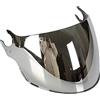 Shiwaki Visiera del casco Lente antigraffio Flip up Lente del parabrezza Visiera per LS2 of562 Sostituzione degli accessori Parti Facile da installare - Argento cromato