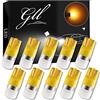 GLL T10 501 Lampadine a LED Giallo W5W 194 168 2825 Lampadine Senza Tappo a Cuneo T10 3030-1SMD per Interni Auto Cupola Luce Cruscotto Luce di Posizione del Bagagliaio Laterale