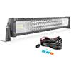 AUXTINGS 22 inch 56 cm 270W barra luminosa a LED da lavoro, fascio di luce per camion, trattori 4 x 4, barca fuoristrada, fendinebbia, 12V, 24V, impermeabile IP67