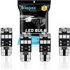 ALOPEE 4-Pack T10 194 168 921 12V Rosso Canbus Senza Errori LED, 9-SMD 2835 Lampadina di Ricambio per Auto per W5W 168 2825 501 Luci di Stop