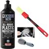 HITOPSELLER® Mafra, Maniac Car Detailing Line, All Round Plastic Protectant, Protegge e Ravviva Plastica + Pennello lime white 16 mm + spazzola per pulire i cerchi in OMAGGIO