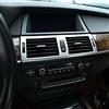 OuyOo Struttura centrale di plastica dello sbocco dell'aria del condizionamento d'aria dell'ABS per gli accessori di BMW X5 E70 2008-2013