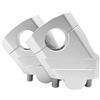 PaCsci Moto Riser Per SUZUKI Per DL650 Per V-Strom 650 Supporto Manubrio Da 22 Mm DL 650 VStrom 650 VStrom650 Accessori Moto Morsetto Manubrio Manubrio Manubrio Risers(D'argento)