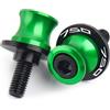 TREONK Supporti per Forcellone Posteriore - M10 Supporti Cavalletto Alluminio Coppia di Nottolini Alza Moto per Kawa&&saki Z750 Z 750 2007-2017(Non adatto per Z750 2018-2024)
