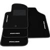 Somer Car Kit Tappetini Auto compatibili con Fiat 500 Abarth 2007-2012 - 1 clip | Set Tappeti in Moquette, ricamo Exclusive, Tappeto auto su misura