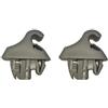 JWFBDB 2X Supporto for aletta parasole, gancio for clip del pannello, adatto for Mitsubishi Pajero V90 Montero V70 Pinin H60 H70 V60 V80 Mr779704 Mr779705 Ricambio auto(2X Grey)