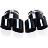 Xwthsch Terminale Di Scarico Per BMW X5 X6 Terminale Di Scarico Doppio G05 G06 In Acciaio Inox Nero Da Uno A Due Terminali Di Scarico Per Auto(Nero)