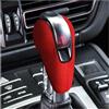 UMDJJU Marce Pomello Leva Cambio Per Macan Per Panamera Per Boxter Per 718 Pelle Scamosciata Pomello Del Cambio Copertura Protezione Decorazione Accessori Marce Shifter Manopola(Red)