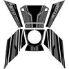 QIBBEI For VOGE SR4 MAX Motorcycle Fuel Tank Pad Stickers Gas Abrasive Decorative Decals Kits(Color2)