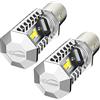 Ruiandsion BA20D LED moto faro lampadina 6-30V super luminoso 8000LM 7035 2SMD chipset H6 lampadina LED per moto faro, non polarità (confezione da 2)