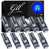 GLL 10pcs Blu T5 LED 3030 3SMD W1.2W W3W Lampadine per Cruscotto 120 Lumen