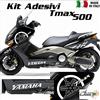 IRIDEA DESIGN SET COMPLETO ADESIVI CARENA BIANCO FITS COMPATIBILE CON YAMAHA T-MAX 500 01-07
