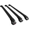 Apline Compatibile con Ford Transit/Tourneo Custom (V362) 2012-2023 Modello ACE-1 Barre Tetto Portapacchi Auto Barre Portatutto Nero Alluminio 3 Barre